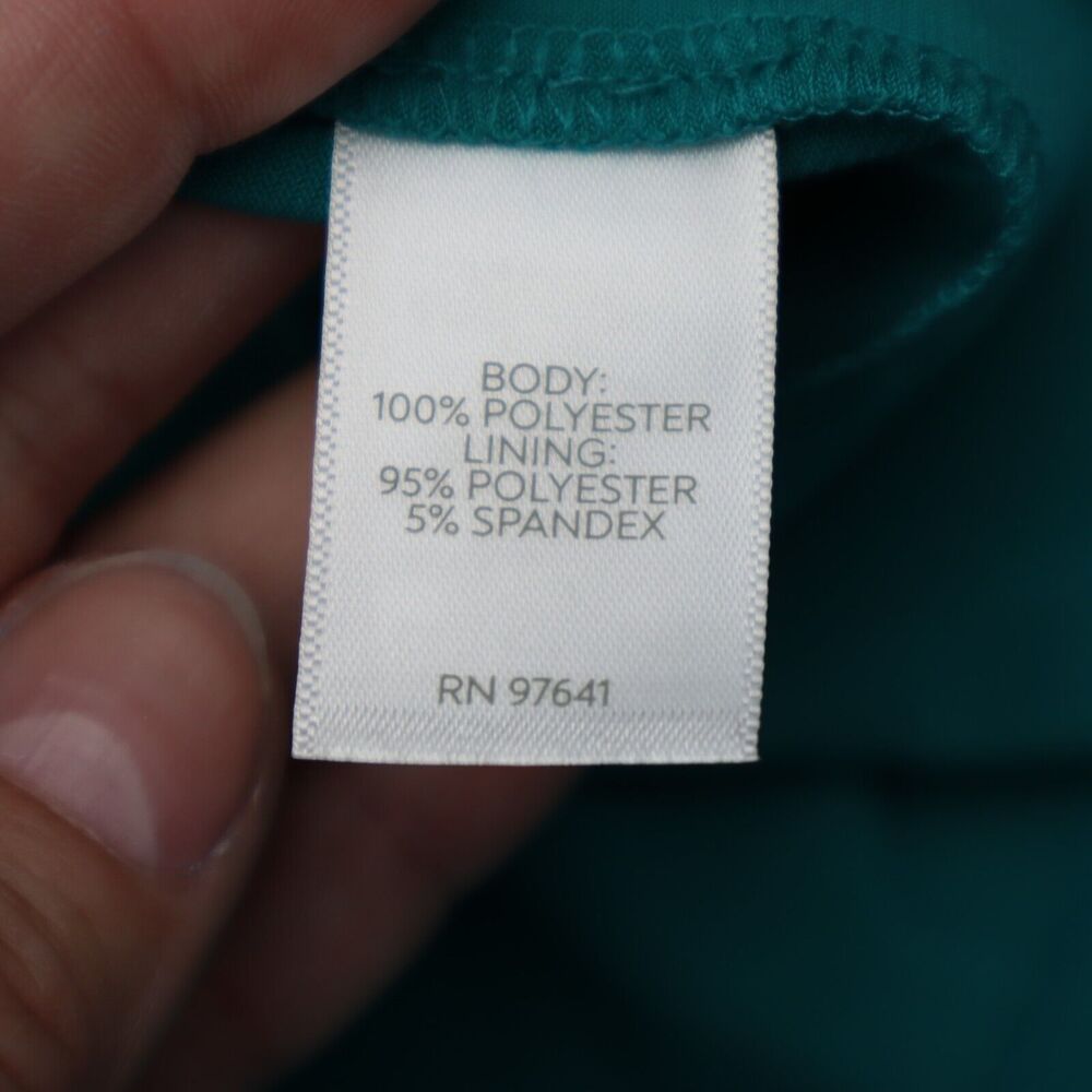 J.Jill Wearever Collection Shirt Womens XL Teal Round Neck Ruffle Sleeve Top NEW - Picture 6 of 16